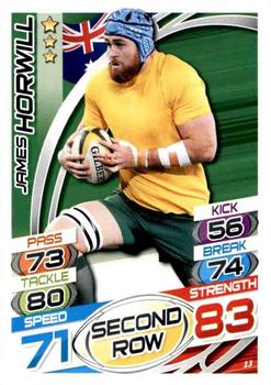 2015 Topps Rugby Attax #13 James Horwill Front